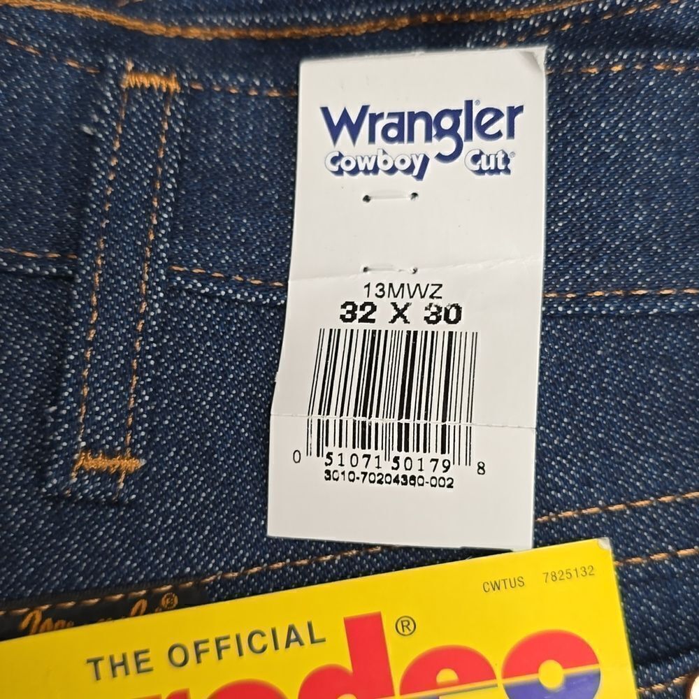 608 NWT Wrangler Cowboy Cut Original Fit Jean Size 32×30 - Picture 7 of 8
